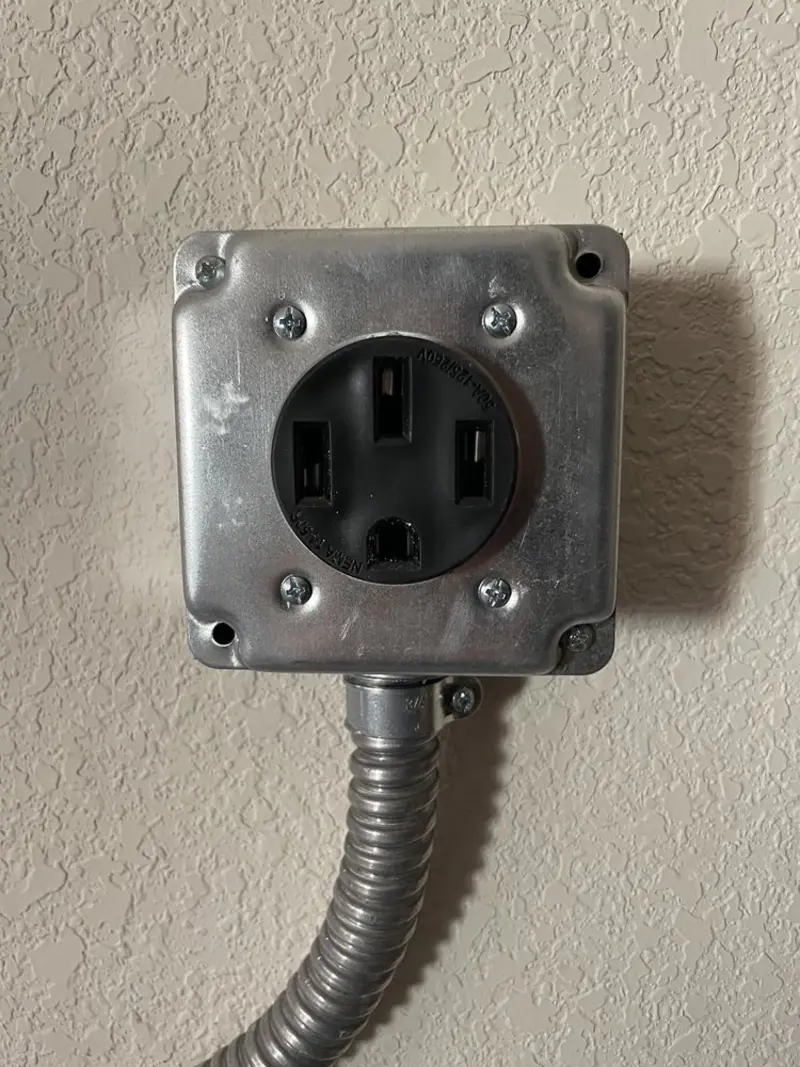 NEMA 14-50 outlet installed for Smart Home Electrical in Marion